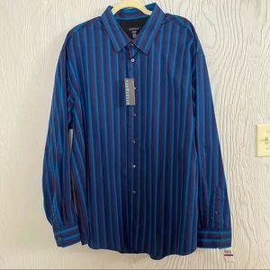 Van Heusen Midnight Turquoise Button Up Shirt NWT XXL